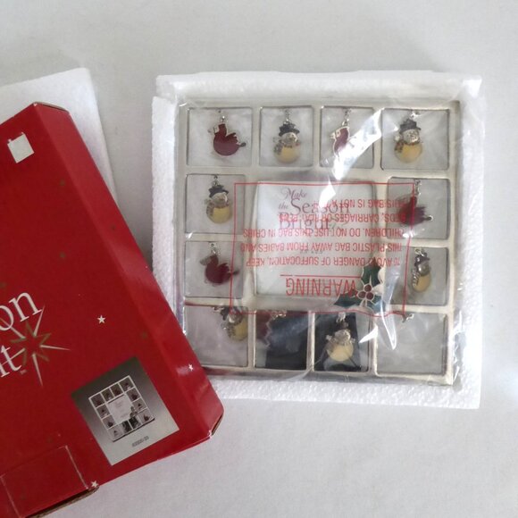 NEW CHRISTMAS HOLIDAY SILVER CHARM FRAME SNOWMAN CARDINAL - Picture 2 of 11